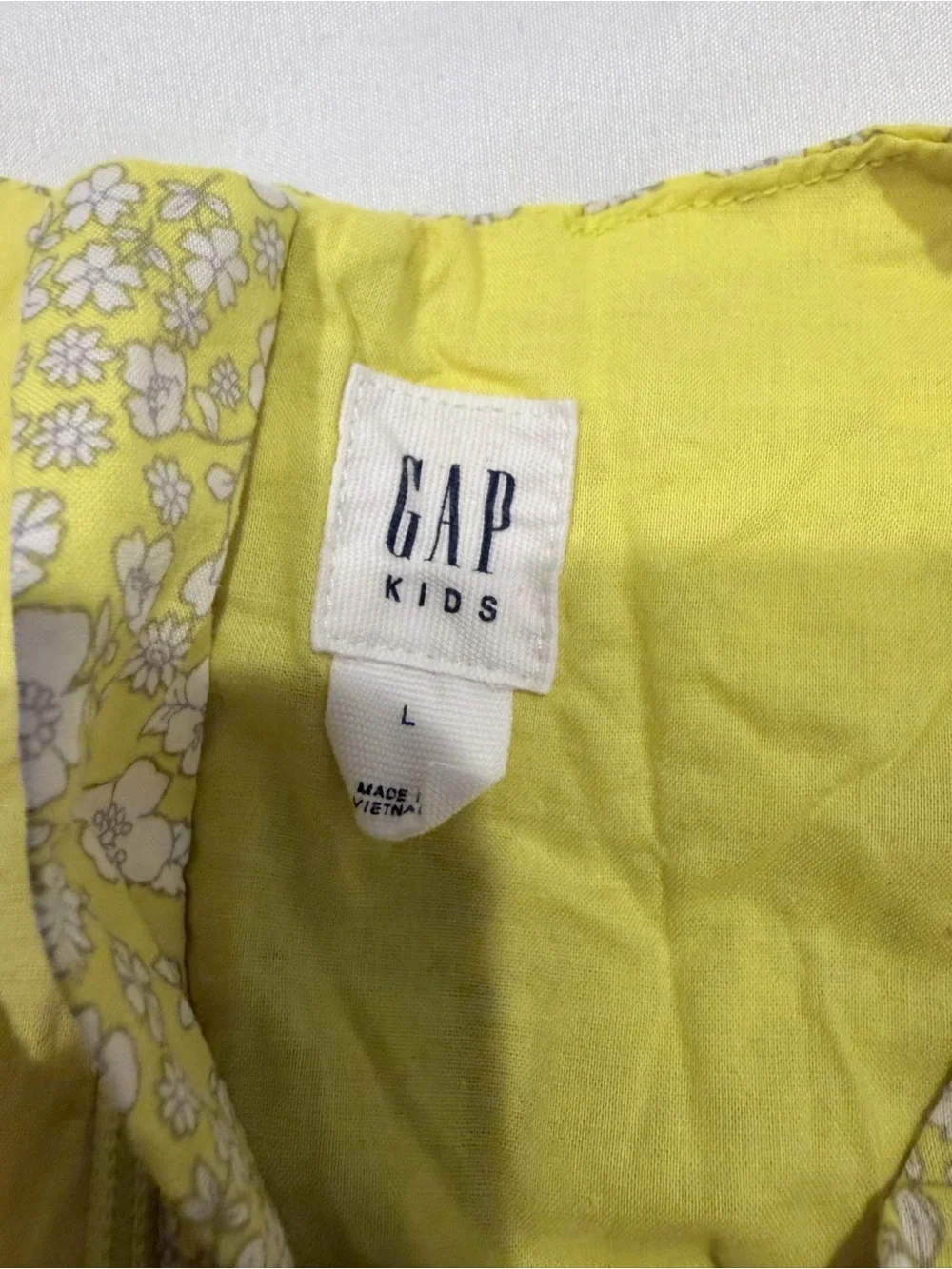 GAP Yellow Floral Sleeveless Dress